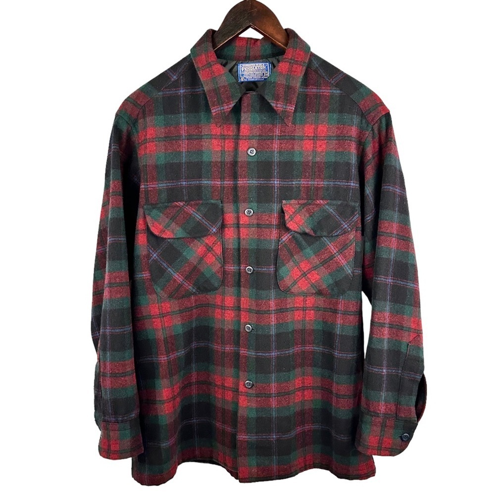 Pendleton Red and Green Plaid Shirt - Picture 7 of 7